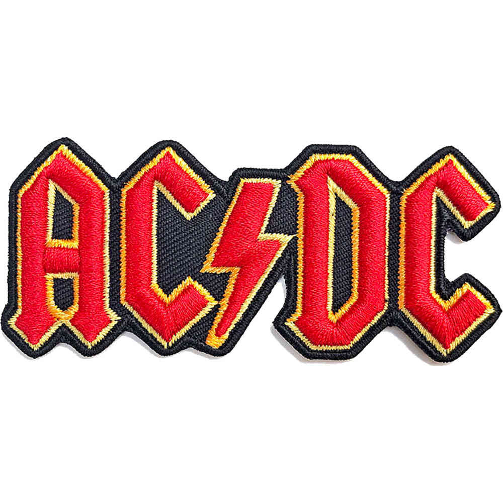 AC/DC - Cut Out 3D Logo Patch - Rood